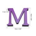 thumbnail image 2 of Uxcell 3D Acrylic Alphabet Mirror Wall Stickers Letter M Self-Adhesive Home Decor Letter Sign Art Sticker Decal Rose Red, 2 of 6