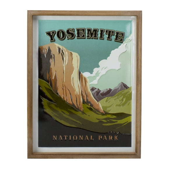 Raz 18" Vert et Brun Yosemite Parc National Art Mural