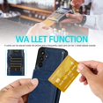 thumbnail image 6 of REQO Phone Case for Samsung Galaxy A13 5G with Tempered Glass Screen Protector Credit Card Holder Wallet Cover Stand Leather Cell Accessories Gaxaly A13 G5 Galaxies 13A SM A136U Women Men Blue, 6 of 7