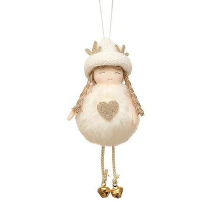 

Christmas Garland Berries Christmas Traditions in Stained Glass Plush Angel Girl Pendant Children Cute Doll Doll Gift Decoration Pendant Accessories Plug in Christmas Garland
