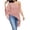 Pink, variant on Women Sheer Summer Top Lightweight See Through off Shoulder Blouse Fashion Going out Flowy Beach Cover Up
