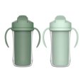 thumbnail image 4 of Parent's Choice Insulated Sippy Cup with Straw and Handles, 2x300ml Cups, 12m+, Green, 4 of 5
