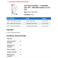 thumbnail image 2 of Fuel Pump Assembly 1 - Compatible with 1997 - 2002 GMC Sonoma 4.3L V6 GAS 1998 1999 2000 2001, 2 of 2