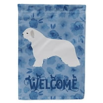 Carolines Treasures CK6142CHF Spanish Water Dog Welcome Flag Canvas House Size Large multicolor