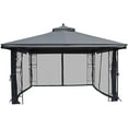 thumbnail image 2 of APEX GARDEN Moustiquaire Universelle 10 Pieds x 12 Pieds pour Remplacement de Pavillon - Gris, 2 of 3