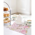 thumbnail image 4 of Pink Easter Kitchen Dish Towels for Drying Dishes Set of 4, Spring Easter Bunny Eggs Floral Buffalo Plaid Waffle Weave Microfiber Hand Tea Bathroom Towels Quick Dry & Absorbent Towel 12x12, 4 of 7
