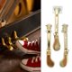 thumbnail image 3 of Pedales de metal premium de 3 PC para pedales de piano de piano vertical (dorado), 3 of 5