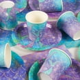 thumbnail image 3 of Suministros de fiesta de La Sirenita, vajilla desechable, vasos, platos, mantel, decoraciones de cumpleaños de sirena, Baby Shower para niñas, 3 of 4