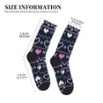 thumbnail image 3 of Pofeuu Pixel Heart Winter Print Crew Socks, Adult Running Hiking Socks for Youth and Adult, 3 of 7
