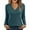 Sky Blue, variant on Women's Base Layer Shirt Long Sleeve V Neck Solid Underwear Blouse White 2XL