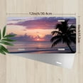 thumbnail image 2 of Beach Sunset with Palm Funny Personalized License Plate Rust-proof Stainless Steel Metal License Plate Suitable For Men And Women 12.2" x 6.2", 2 of 6