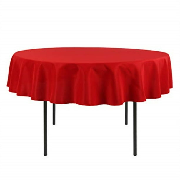 Waysle 70 Inch Round Tablecloth 100 Polyester Washable Table Cloth For Circular Red Com Polyester Washable Table Cloth For, 70 Inch Round Tablecloth What Size Table