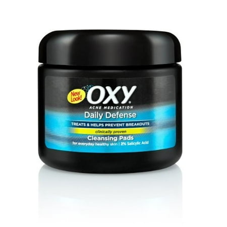 3 Pack Oxy Acne Medication Daily Defense Cleansing Pads 55ct