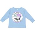thumbnail image 3 of Inktastic Suicide Prevention- I Wear Teal and Purple for My Uncle Boys or Girls Long Sleeve Toddler T-Shirt, 3 of 5