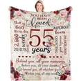 thumbnail image 1 of LHSHID 50th Birthday Gifts for Women Blanket 50th Birthday Decorations Woman 50th Birthday Gift Ideas Gifts for 50 Year Old Women 1973 Birthday Gifts for Women Throw Blanket 50x60in, 1 of 6
