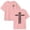 Light Pink, variant on Girls “For God So Loved The World” John 3:16 Christian T-Shirt, Cross Print Crewneck Tee for Teens Light Purple 120