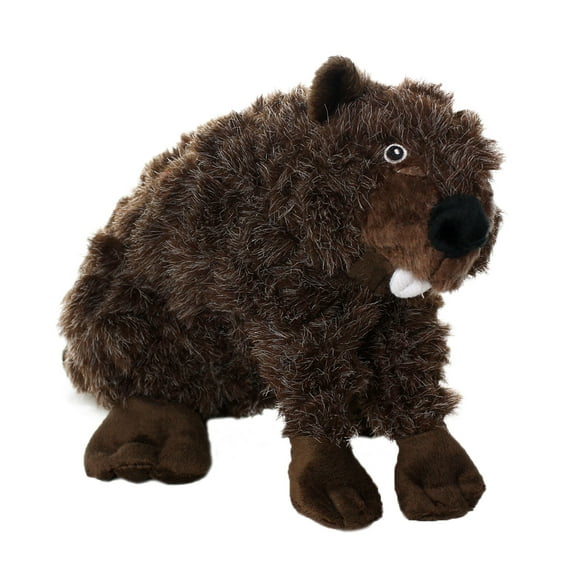 Mighty Nature Beaver Durable Plush Squeaky Dog Toy