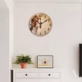 thumbnail image 4 of 12 Inch Wall Clock Battery Operated Silent Clock Decorative for Office, Kitchen, Outdoor, Living Room，Beagle Dog Vintage Cute, 4 of 4