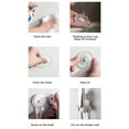 thumbnail image 4 of Naiovety Soporte Autoadhesivo Soporte Simple Universal Sin perforación Estante multifuncional Desmontable Conveniente Universal Juegos de accesorios de baño Blanco, 4 of 6