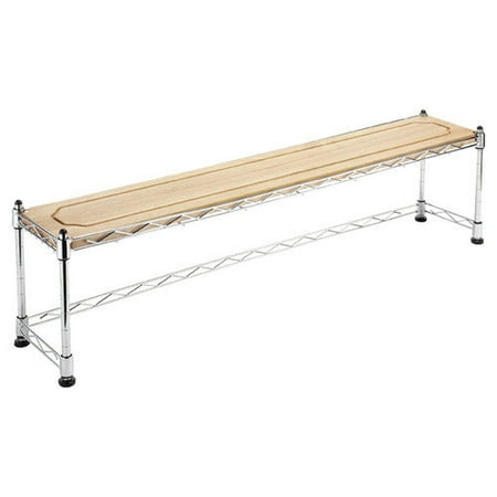Whitmor, Inc Over The Sink Shelf in Chrome / Wood