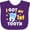 Purple, variant on Inktastic I Got My 1st Tooth with Cute Tooth Baby Boys or Girls Baby Bib