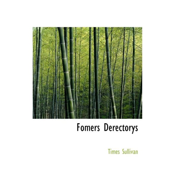 Fomers Derectorys (Hardcover)
