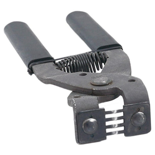 Perforadora de material cuero de material acero, herramientas de trabajo de bricolaje, herramientas de reparación de de 4 mm, alicates para taburetes de mano, pro negro DYNWAVEMX Alicates perforadores