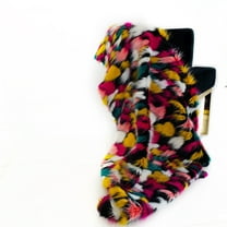 Plutus 102" x 116" Amazonian Bird Faux Fur Luxury Throw Blanket in Purple