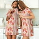 thumbnail image 4 of Fotbe Strawberry Bata de Dormir para Mujer con Estampado, Camisón de Algodón de Manga Corta, Ropa de Dormir Casual, 4 of 6