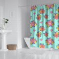 thumbnail image 2 of Pioneer Flower Floral Print Pattern Shower Curtain 84"x72", Bathroom Decorative Shower Curtain Set with 12 Hooks, Waterproof Washable, 2 of 6