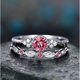thumbnail image 1 of Anillo de diamantes de acero inoxidable con incrustaciones de diamantes para drenar el metabolismo., 1 of 3