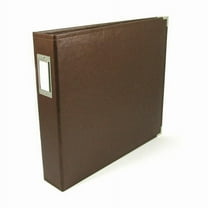 Scrapbook Classic Leather 3 Ring Album Brown 12X12