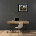 thumbnail image 3 of Leighton, Frederic 32x25 Black Ornate Wood Framed with Double Matting Museum Art Print Titled - Garden of an Inn Capri, 3 of 4