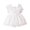 White, variant on YTDSCS Baby Kids Girls Lace Dress Short Sleeve Tulle Princess Dresses Toddler Summer Ruffle Party Gowns Sundress for Girls 6M - 6T