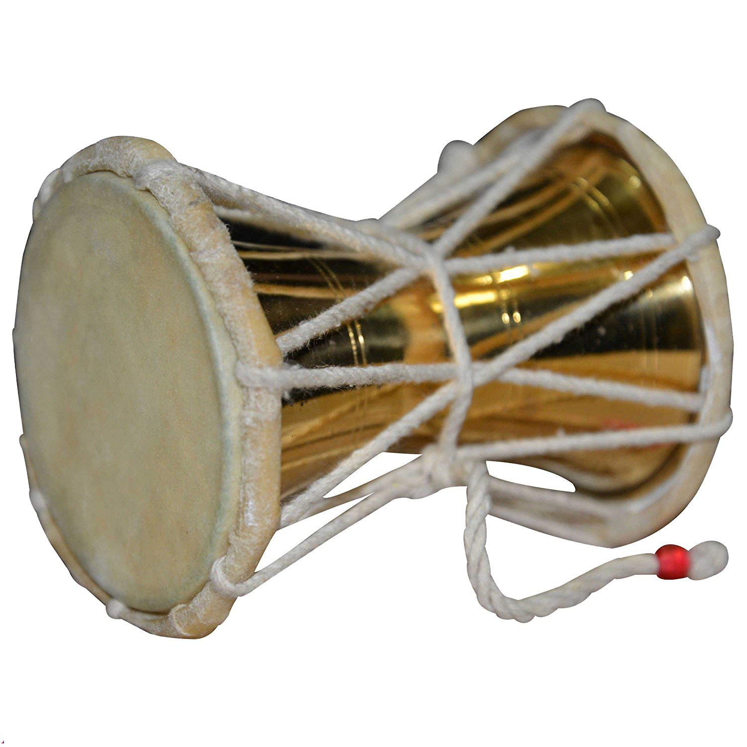 Naad Hand Percussion Kirtan Deru/Damru Handmade Indian Musical Instrument 2023 - Polished