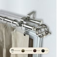 thumbnail image 4 of Jinx 13/16" Double Bay Window curtain rod Adjustable 20"-36", 38"-72" - Satin Nickel,(ABay-42-5D), 4 of 4
