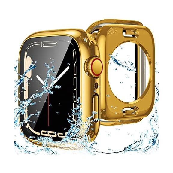 wonima88 2 in 1 Waterproof Case for Apple Watch Screen Protector 40mm SE 2nd Gen Series 6 5 4, 360 Protective Glass Face Cover Hard Bumper   Back Frame for iWatch Accessories 40 mm