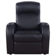 thumbnail image 4 of Cyrus Upholstered Track Arm Recliner Black, 4 of 9