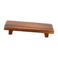thumbnail image 1 of Bandeja con pedestal de madera multiusos, bandeja de jabón moderna con soporte de pedestal de madera Carbonizar, 1 of 9