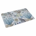 thumbnail image 2 of Blue Coastal Door Mat&nbsp;Indoor Outdoor Entrance, Non Slip Small Rug for Kitchen Bathroom Entryway Rug, Nautical Coral Starfish Beach Summer Washable Doormat Floor Mat for Office 18x30 Inch, 2 of 8
