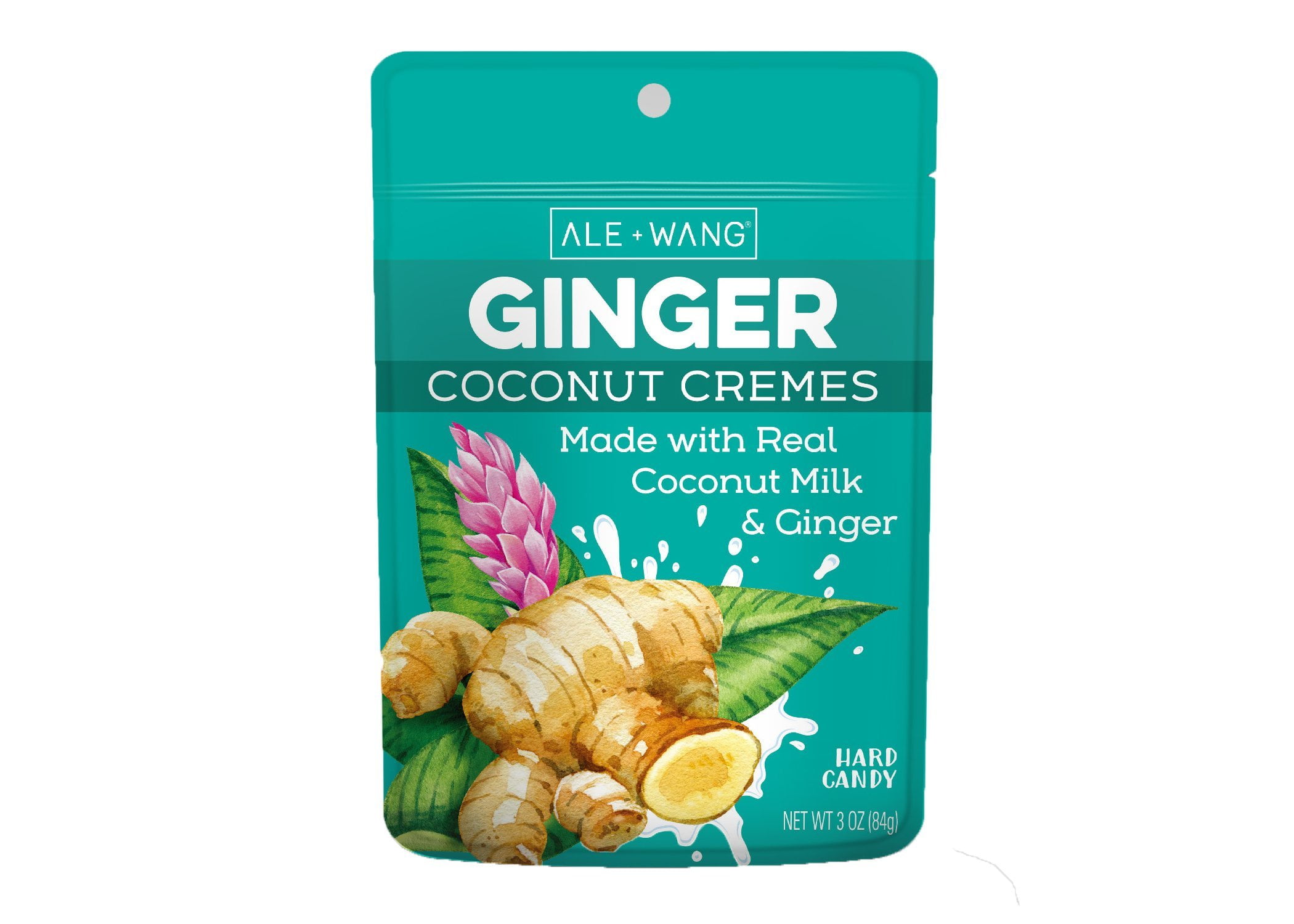 ALE + WANG Ginger Coconut Cremes Hard Candy Made with Natural Ginger Juice and 100 Pure