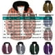 thumbnail image 2 of Ceisia Men's Plaid Hooded Button-Up Shirt for Casual & Outdoor Wear Gray M Gifts, 2 of 5