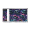 thumbnail image 2 of JIALIOU Nylon Trifold Card Wallet with ID Window Zipper Pocket for Men Women Teen Monster Trucks in Space, 2 of 7