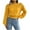 Yellow-61, variant on HTNBO Cute Cropped Sweaters for Juniors Casual Fall Chunky Printed Long Sleeve Crewneck Sweater for Women