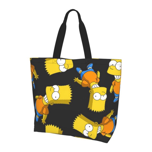Simpsons Shoulder Bag Durable Reusable Grocery Bags Shopping Tote Bag For Women