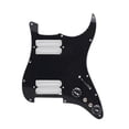 thumbnail image 2 of Conjunto de pastilla de de guitarra eléctrica Humbucker, pieza de repuesto de guitarra precableado para accesorios de guitarras , Negro negro, 2 of 8