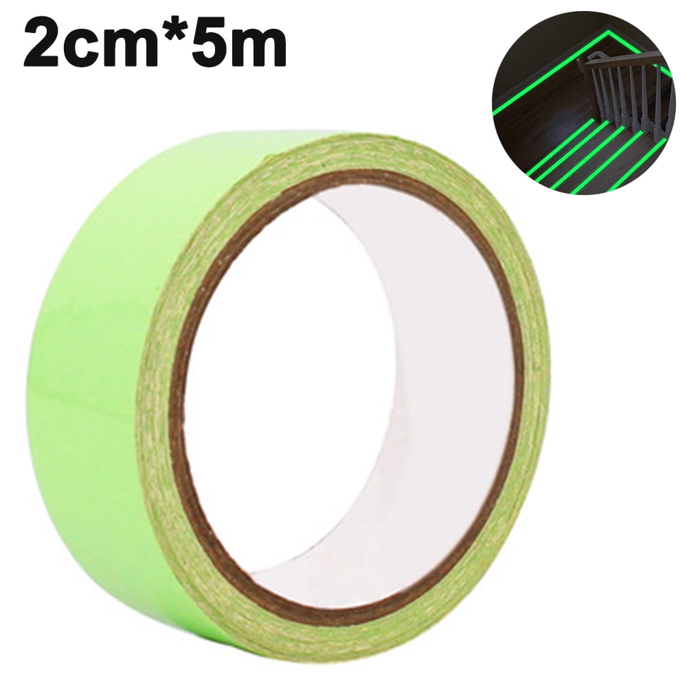 Rectangle+Round Mike Home Fluorescent Stickers Luminous Stickers for Remote Control Door Handle Switch Pack of 2