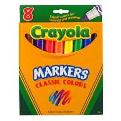 Crayola Washable Broad Line Markers, Classic Colors - 8 Count, 6 Pack