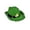 Green, variant on St. Patrick's Day Green Light-Up Fisherman Hat - Irish Themed Furry Trim, LED Flashing Party Hat, Performance Prop Outdoor Gathering Headwear,Size:One Size