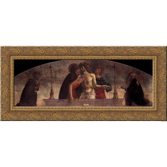 Piet? 24x14 Gold Ornate Wood Framed Canvas Art by Bellini, Giovanni